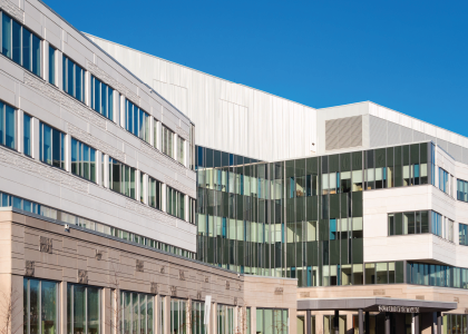 Exterior of a modern hospital building featured in the LiquiTech Georgia Health System case study